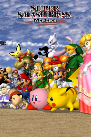 smash bros melee clean cover art